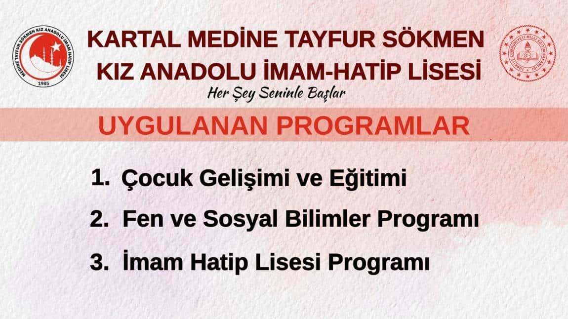 Okulumuzda Uygulanan Programlar 